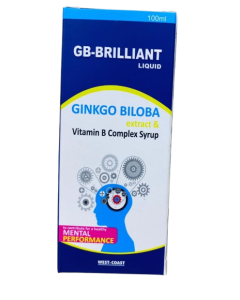 GB-Brilliant Ginkgo Biloba Extract & Vitamin B complex Syrup 100ml