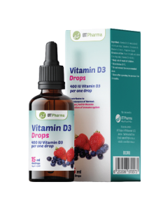 BT Pharma Vitamin D3 Drops 400 IU 15ml