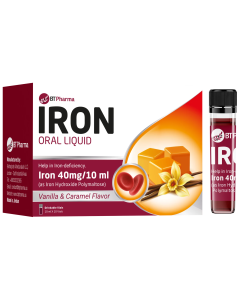 BT Pharma Iron Oral Liquid 40mg 10 Vials
