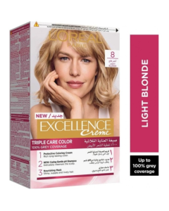 لوريال كريم صبغة الشعر إكسلنس (رقم 8) - أشقر فاتح