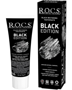 آر.أو.سي.إس. معجون أسنان لتبييض الأسنان النسخة السوداء 74 جم