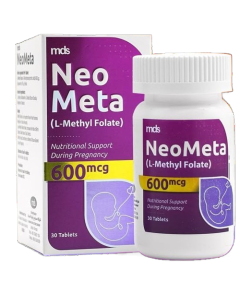 نيو ميتا  أقراص مكملات غذائية خلال الحمل  600 ملغ  30 قرص