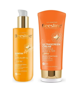 Beesline Suntan Oil Gold 200ml + Ultrascreen Cream SPF 50 30ml (1+1 Offer)