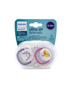 Philips Avent Ultra-Air 0-6M Soother Animals 2 Pcs