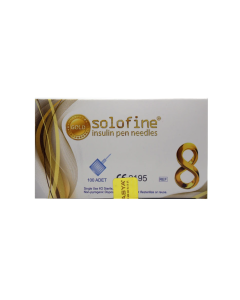 SOLOFINE Insulin Pen Needles 8mm 100 Pieces