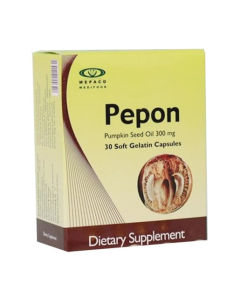 Mepaco Pepon Pumpkin Seed Oil 300mg 30 Capsules