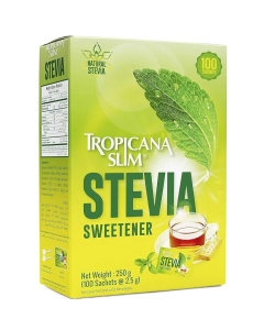 Tropicana Slim Stevia Sweetener with Chromium 100 Sachets