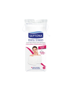 Septona Daily Clean Makeup Removal Square Cotton Pads 50 Pads