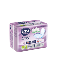 IASI Lady Discreet Number 5 Super Pads 10 Pcs
