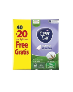 Everyday All Cotton Normal 40+20 free Pantyliners