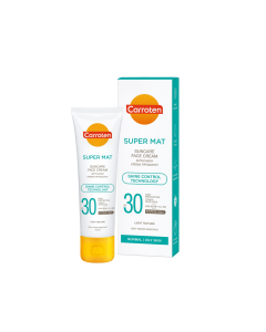 كاروتين كريم واقي شمس للوجه غير لامع SPF30 مع حمض الهيالورونيك 50 مل للبشرة العادية إلى الدهنية