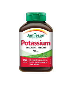 Jamieson Potassium 50mg Tablet 100 Tabs