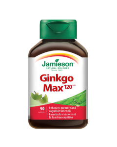 Jamieson Ginkgo Max 120mg Caplet 90 Tabs