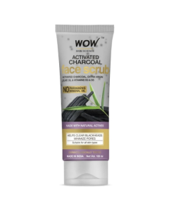 Wow Skin Science Activated Charcoal Face Scrub 100ml