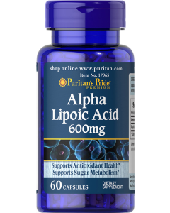 Puritan's Pride Alpha Lipoic Acid Capsule 600mg 60 Capsules