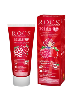 R.O.C.S Kids Raspberry and Strawberry Toothpaste 45g