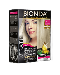 Bionda Permanent Hair Color 10.1 Light Ash Blond Double Pack 50ml Bottles