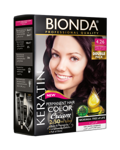 بيوندا صبغة شعر دائمة 4.26 موريلا داكنة عبوتان 50 مل