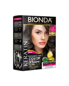 بيوندا صبغة شعر دائمة 4 كستنائية عبوتان 50 مل