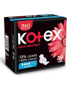 كوتيكس فوط ماكسي بروتكت عادية 30 فوطة