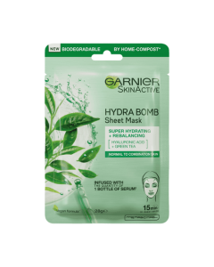 Garnier Skin Active Hydra Bomb Green Tea Mask With Hyaluronic Acid