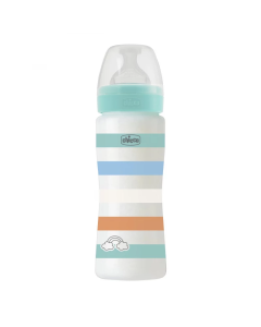 Chicco Uni Bottle Fast-Flow Silicone Nipple Bottle 330ml