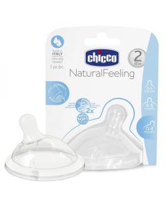 Chicco Natural Feeling Teat 2M+ Medium Flow