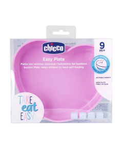 Chicco Easy Plate +9M Heart Shaped Pink
