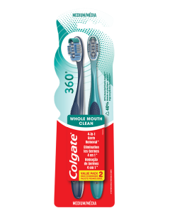 Colgate 360 Medium Toothbrush Double Pack