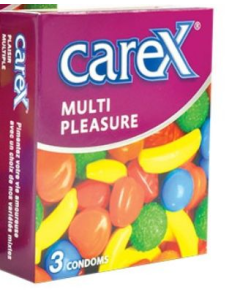 Carex Multi Pleasure Condoms 3 Pieces