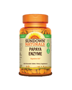 Sundown Papaya Enzyme 100 Chewable Tablets