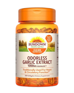 صنداون كبسولات مستخلص الثوم عديم الرائحة 1000 ملغ 250 كبسولة هلامية