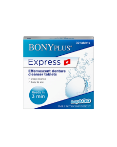 BONY Plus Effervescent Denture Cleanser 32 Tablets