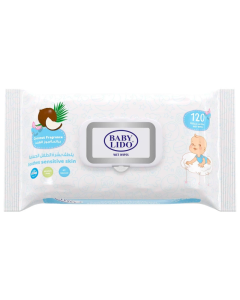 Baby Lido Wipes With Coconut Blue 120 Pieces