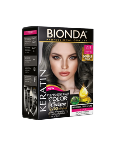 Bionda Permanent Hair Color 7.11 Olive Blond Double Pack 50ml Bottles