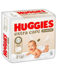 Huggies Newborn Diapers Size 2 (4-6 KG) 21 Diapers