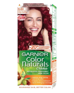 غارنييه صبغة شعر طبيعية 6.6 احمر نقي ناري