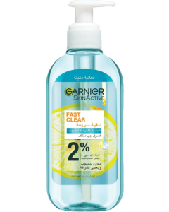 Garnier Skin Active Fast Clear Gel Wash With Salicylic Acid And Vitamin C 200ml