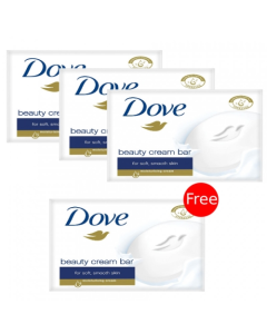 Dove Beauty cream Soap Bar 3 +1 Free 100g