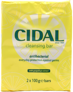 Cidal Antibacterial Cleansing Soap Bar 125g x 2 Pcs