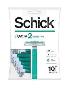 Schick Exacta 2 Sensitive Disposable Razor 10 Pcs