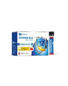 BT Pharma Vitamin B12 Oral Liquid 1000 mcg/10 ml 10 Vials
