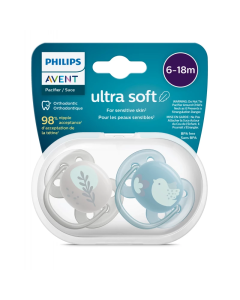 Philips Avent Ultra Soft 6-18M Soother Boy 2 Pcs