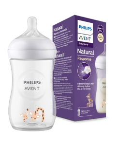 Philips Avent Natural Bottle With Giraffe Design 260ml