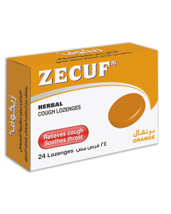 Zecuf Herbal Cough Lozenges Orange 24 Lozenges