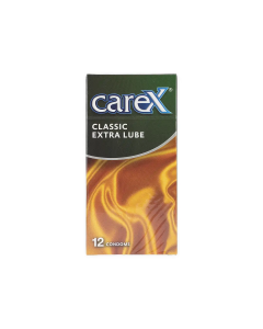 Carex Classic Extra Lube Condoms 12 Pieces