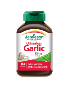 Jamieson Odourless Garlic 500mg 100 Capsules