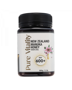 Pure Vitality New Zealand Manuka Honey MGO600+ 500g