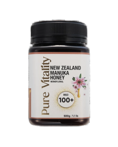 Pure Vitality New Zealand Manuka Honey MGO100+ 500g