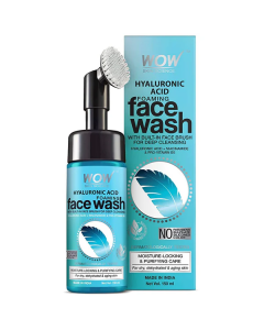 Wow Skin Science Hyaluronic Acid Face Wash With Brush 150ml